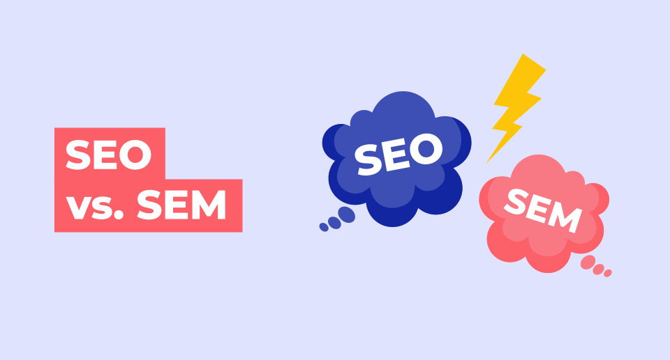 Which best describes the difference between SEO and SEM Mcq?