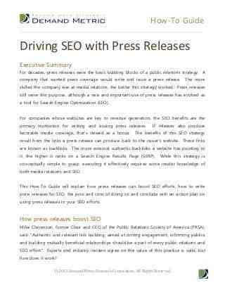 How To Create & Share A Press Release